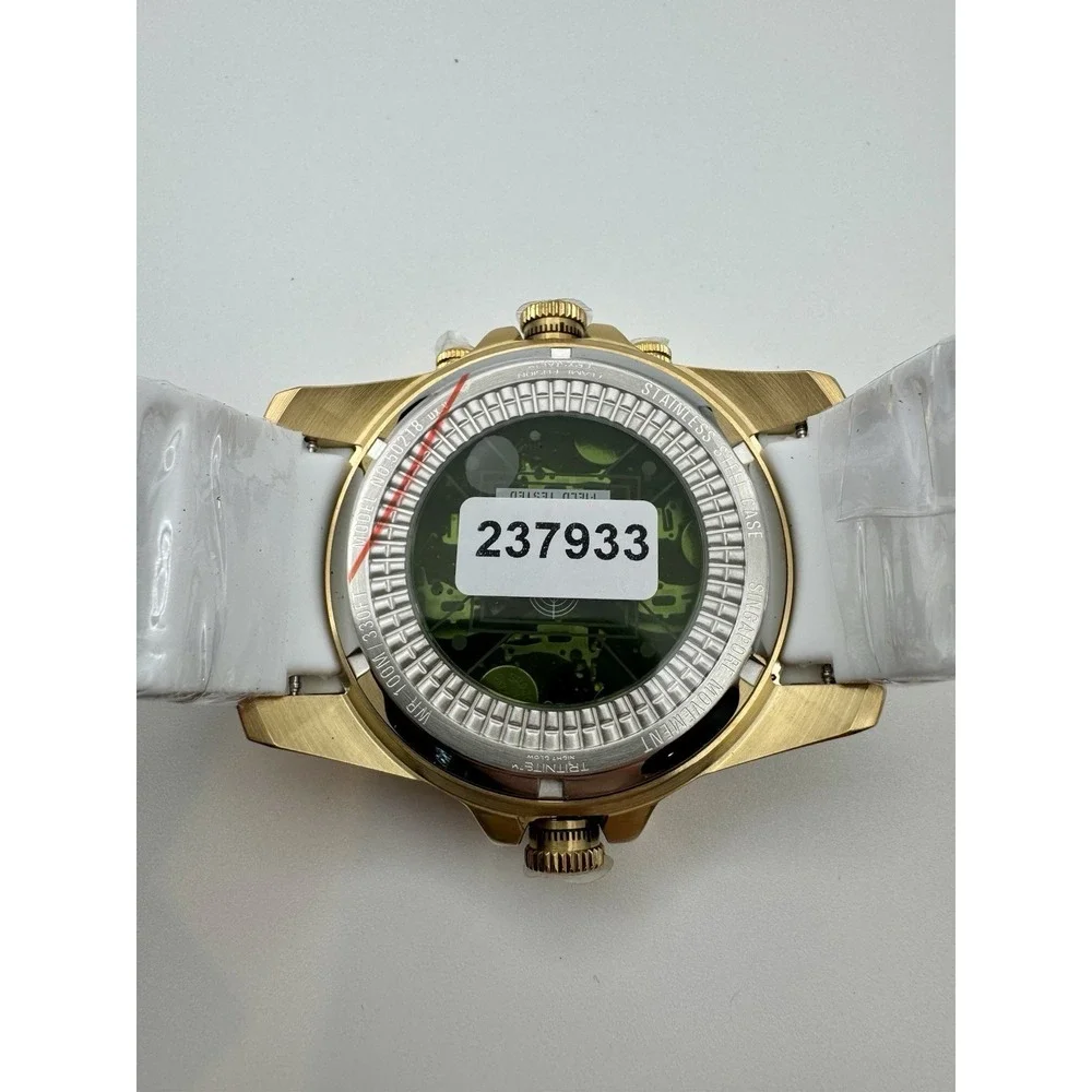Invicta Coalition Forces Sniper 50218 50mm Gold White Watch NWT Box